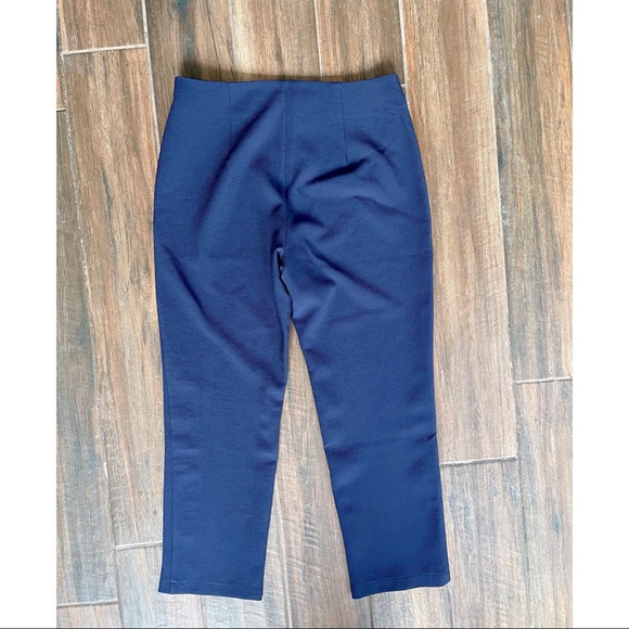 NWOT Mo:vint Cropped Navy Straight Leg Trouser - Picture 2 of 4
